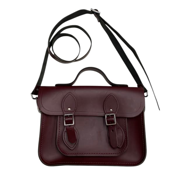 자첼 버건디 통가죽백 3way