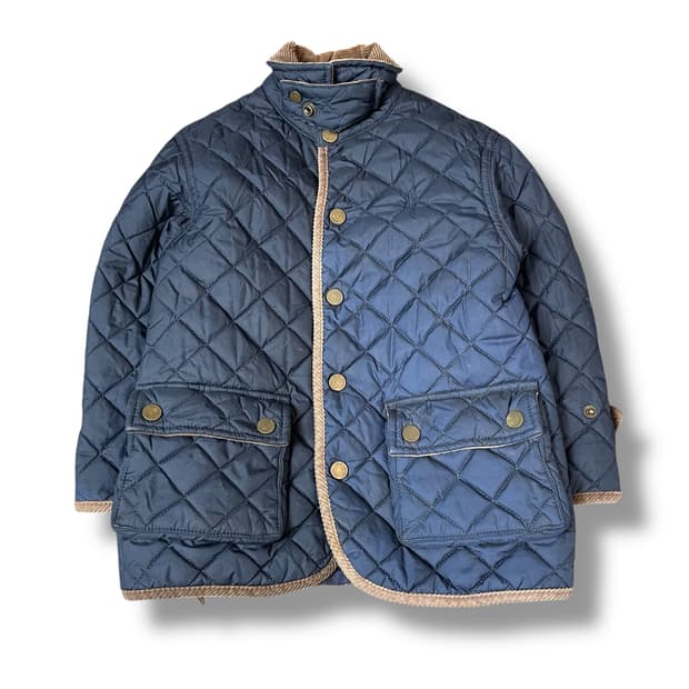 폴로랄프로렌 키즈 네이비 퀄팅 버튼 투포켓 자켓 2T