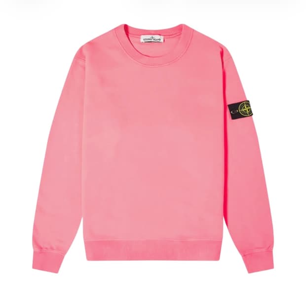 스톤 아일랜드 크루넥 스웨트셔츠 시클라멘 - 20FW