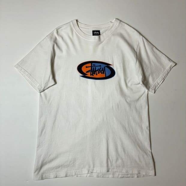 스투시 스플릿 로고 프린팅 반팔 티셔츠 PN8641