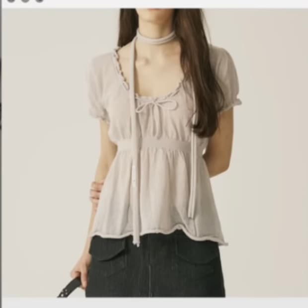 쓰리타임즈 베리 퍼프 탑 그레이 구해요