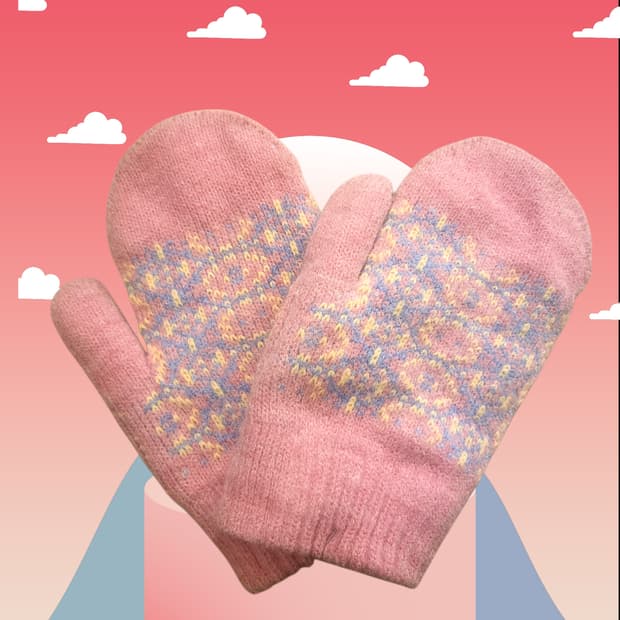 귀여운 빈티지 장갑