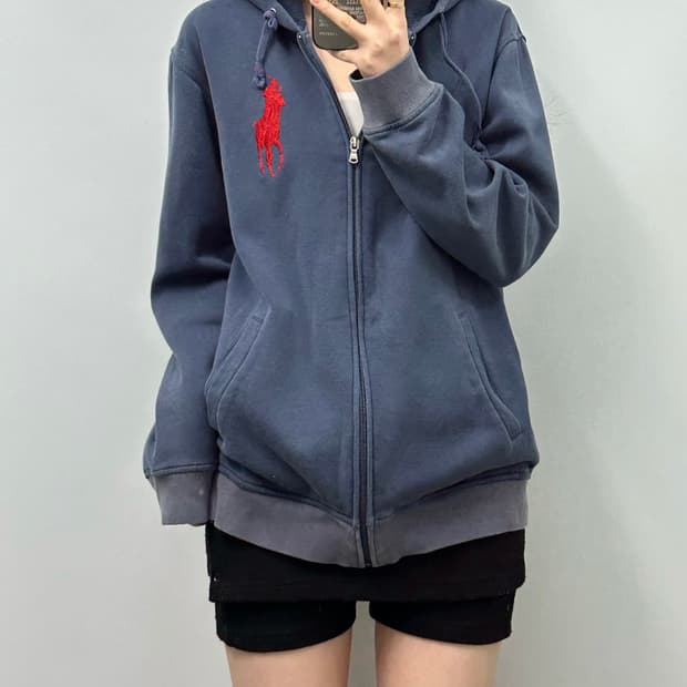 폴로 랄프로렌 빅포니 네이비 후드집업