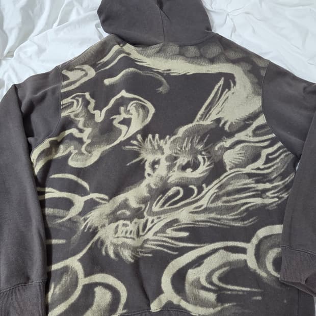 파우닝 오리엔탈 후드집업 y2k페어리갸루펑크 빈티지 대장