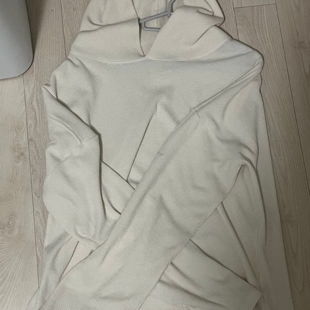 지초이 와플 후드집업