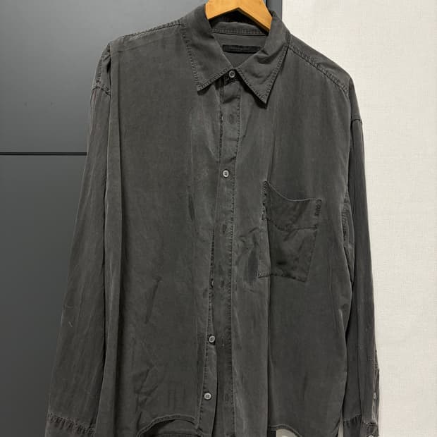 정리중) 해칭룸 차콜 워싱 크롭 셔츠 4사