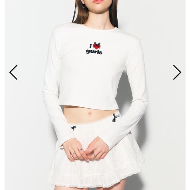 새상품) 애즈이프캘리 크롭 티