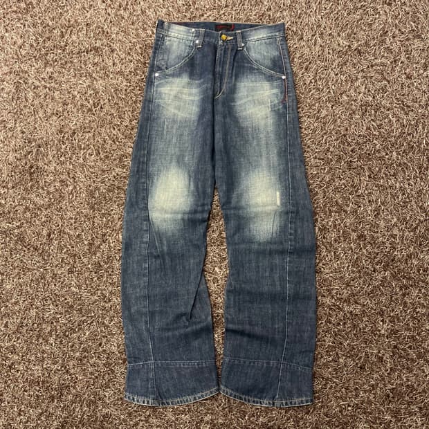 리바이스 엔지니어드진 엔진 워싱 데님 팬츠