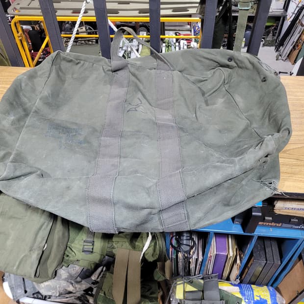 미 빈티지 캔버스 대형 공군 더플백