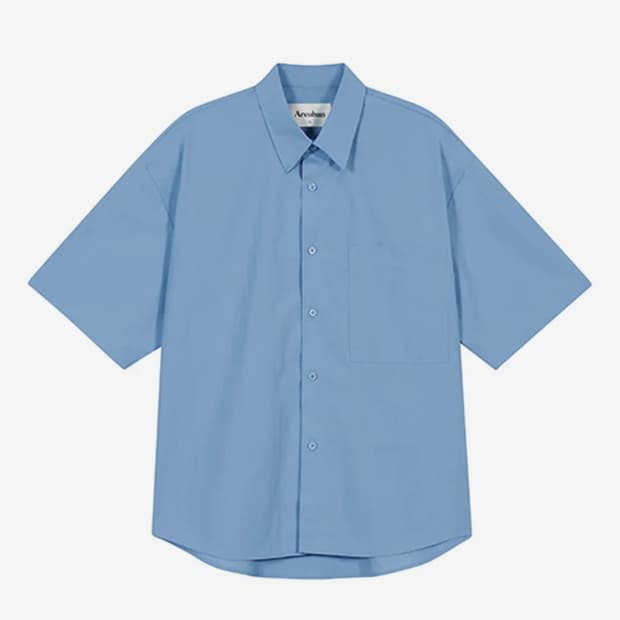 아르반 릴렉스드 블루라인 셔츠 스카이 블루 L