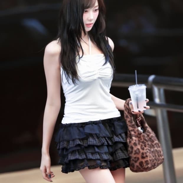 새상품) 일리오 체크 튜튜 쇼츠 스커트