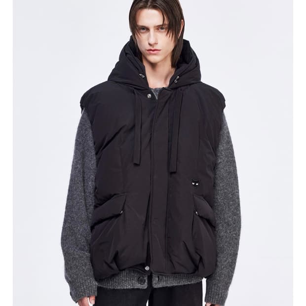 24FW (송지오)지제로 팬서 멀티 다트 패디드 베스트 블랙