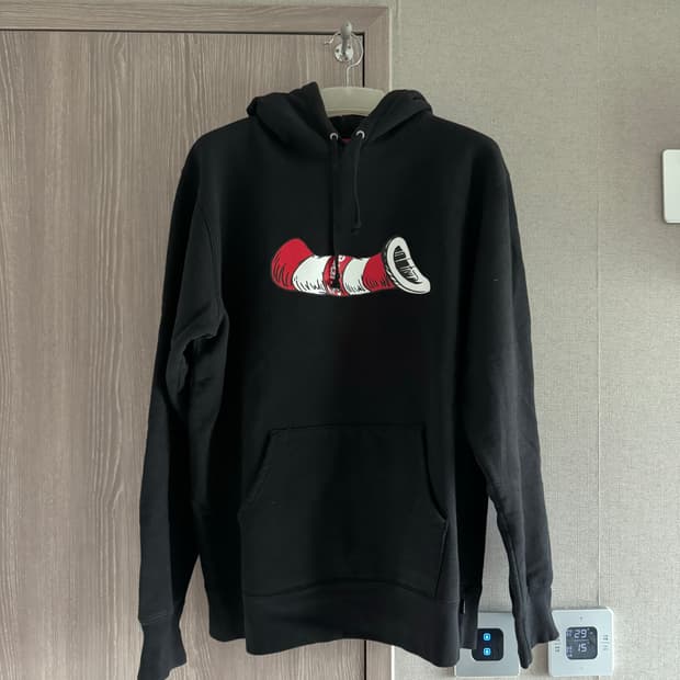 [Supreme] 슈프림 닥터수스 캣 인더 햇 후드티_블랙 (xl)