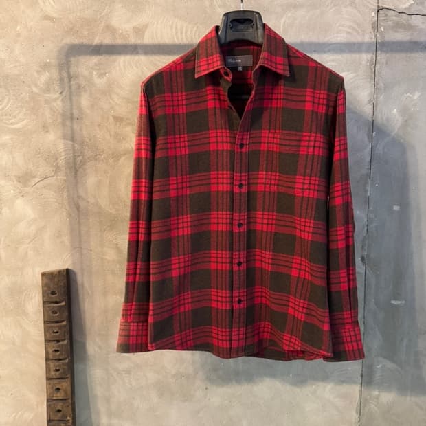 벨그라비아 플란넬 셔츠 슬림100