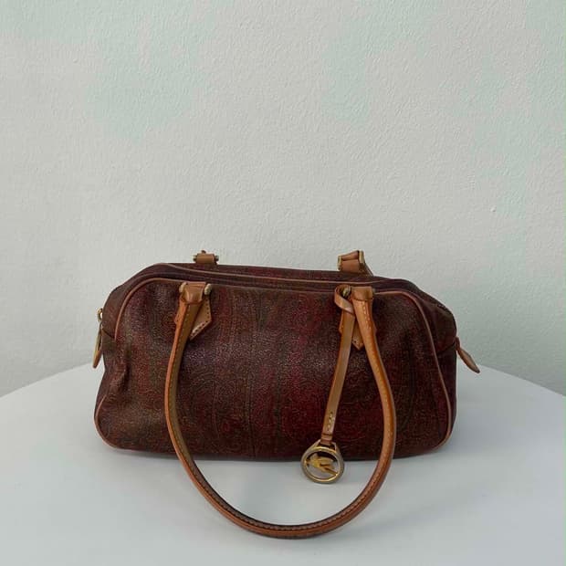 Etro 에트로 페이즐리 미니 보스톤백 토트백