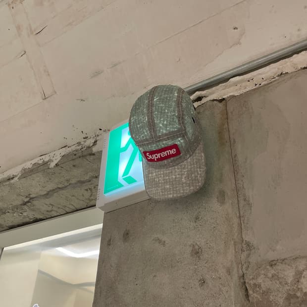 슈프림 23F/W 스톤 디스트레스드 립스탑 캠프캡