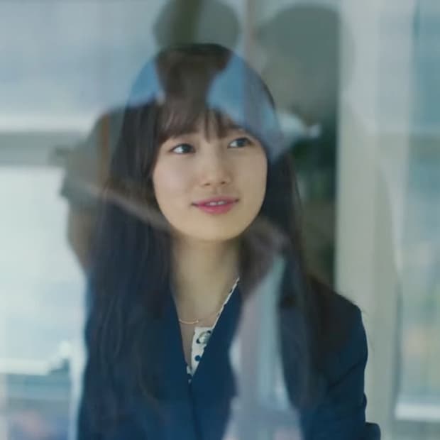 [수지 목걸이] 티파니앤코 티 스마일 로즈골드