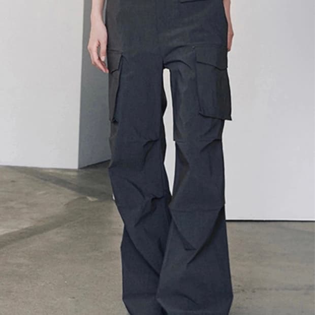 오데스 카고 플레어 트라우저(차콜/사이즈 2) 새상품