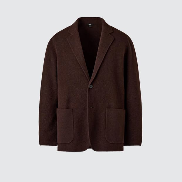 [새상품] 유니클로C 니트재킷 XL 울블렌드 니트 블레이저