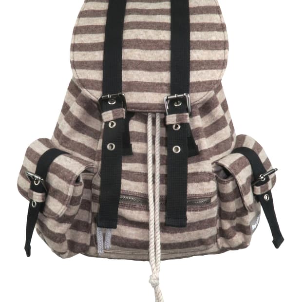 탠스댄스 파히섬 울 스트라이프 백팩 브라운