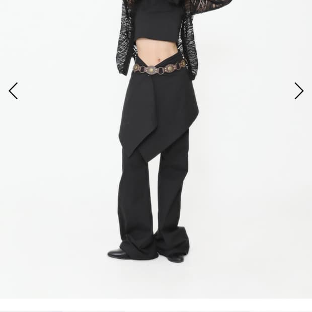 오운서) Overlay Flare Bootcut Pants BK M