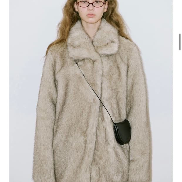 시눈 퍼자켓 애쉬브라운 새상품