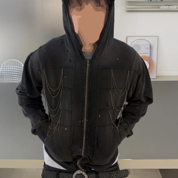 언더마이카 러스티 체인 후드집업 2사이즈