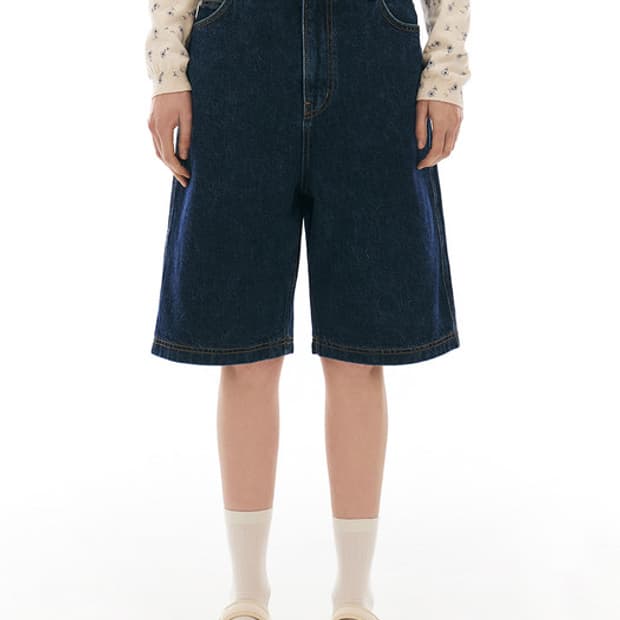 그로브 RIA DENIM PANTS BLUE 데님 쇼츠 반바지 청바지 M