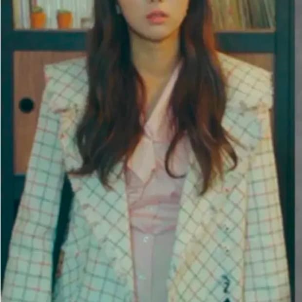 여성 38 럭키슈에뜨 트위드 자켓