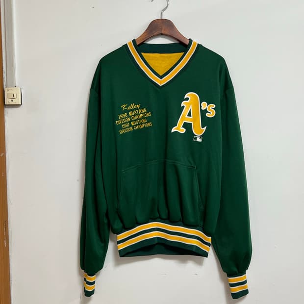 빈티지 90s 오클랜드 애슬레틱스 야구 저지