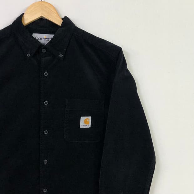 L 칼하트 블랙 코듀로이 셔츠