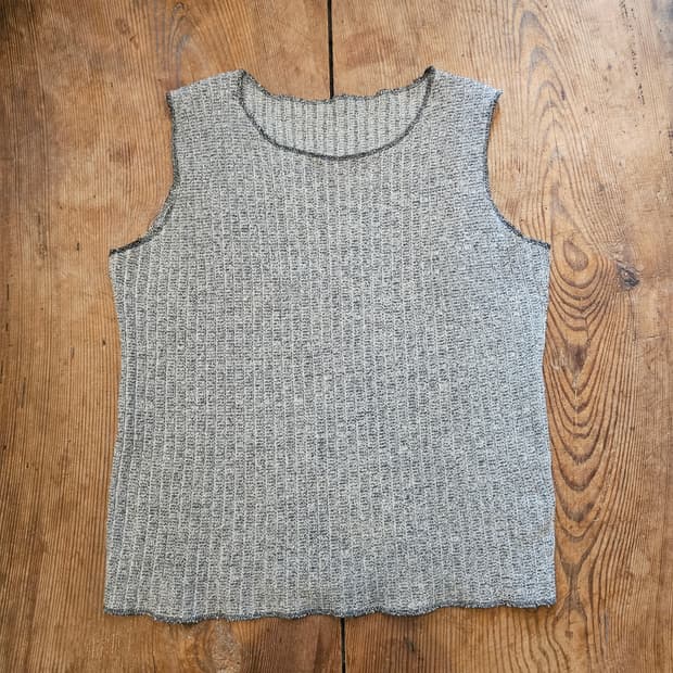 빈티지 울니트 베스트 