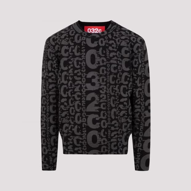 032c 로고 니트