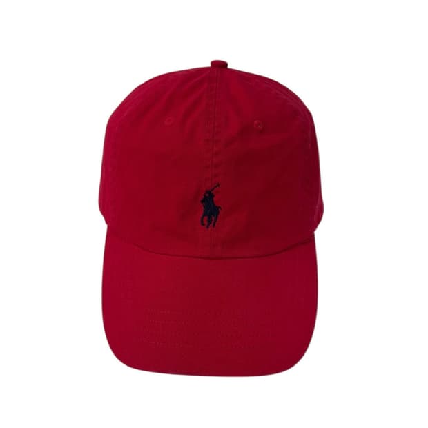 폴로 볼캡 레드