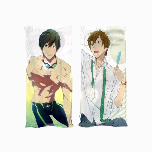 free! 프리 타치바나 마코토 양면 롱 쿠션 커버