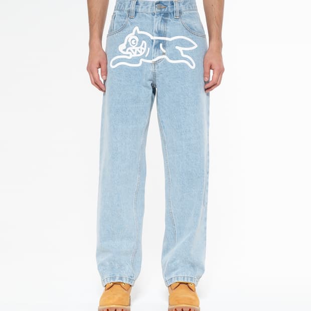 [30,32,34]BBC 아이스크림 26ss 러닝 도그 데님 팬츠/블루