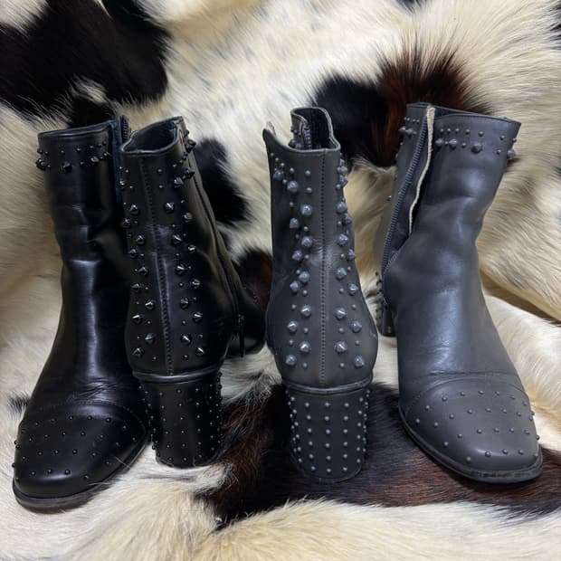 [JILL By JILLSTUART]BLAK&GREY Studded Bo