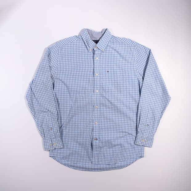 타미힐피거 깅엄체크셔츠 B340