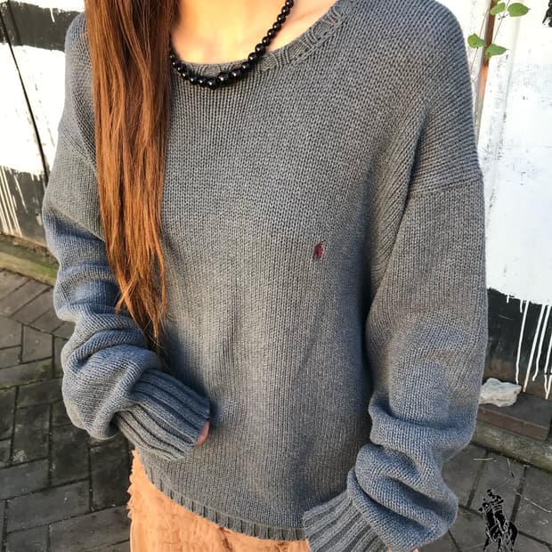 폴로 랄프로렌 그레이 코튼 니트 🍭