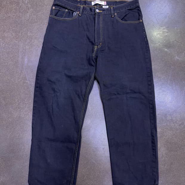 리바이스 550 레귤러 릴렉스핏 00's 블랙진 데님팬츠 38