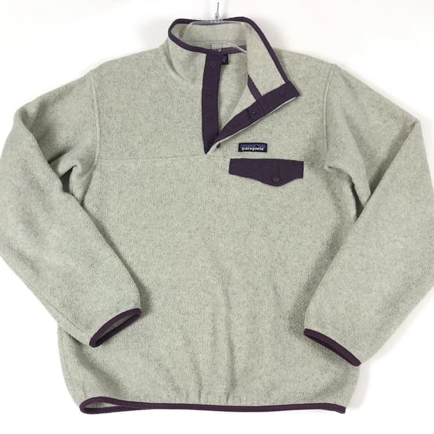 19FW 파타고니아 신칠라 스냅-T 오트밀/퍼플