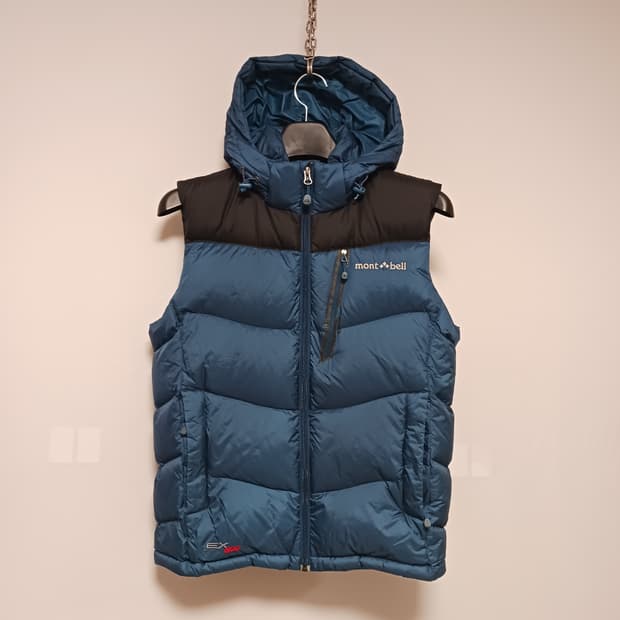몽벨 EX800 후드 구스다운 베스트