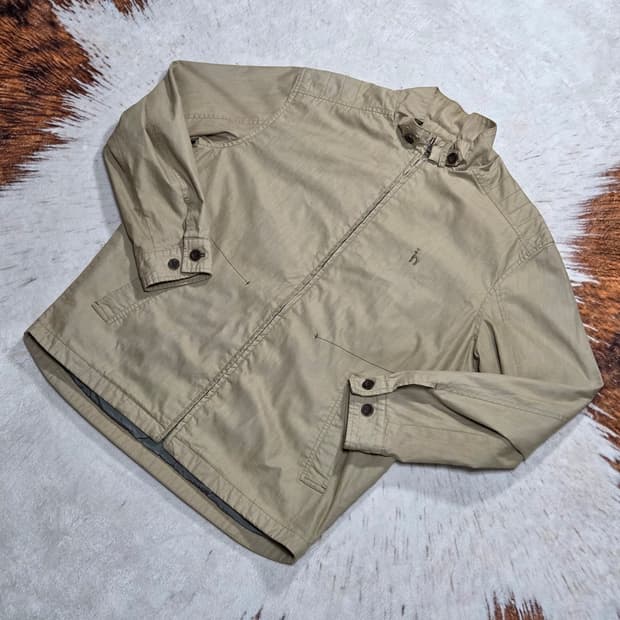 헤지스 베이지 코튼 블루종 자켓