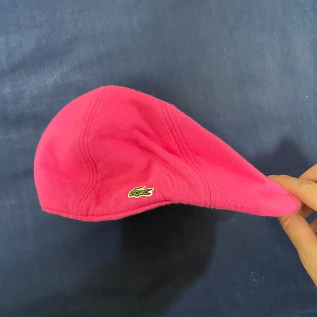 라코스테 헌팅캡 핑크색
