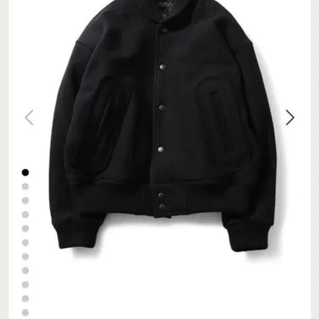 홀리선 스테디엄 트윌 울 자켓 블랙