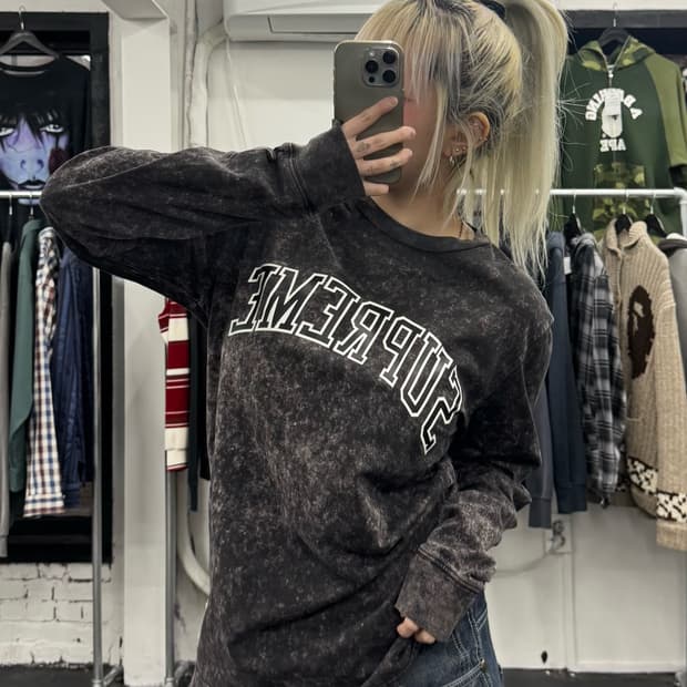 슈프림 애시드 롱슬리브