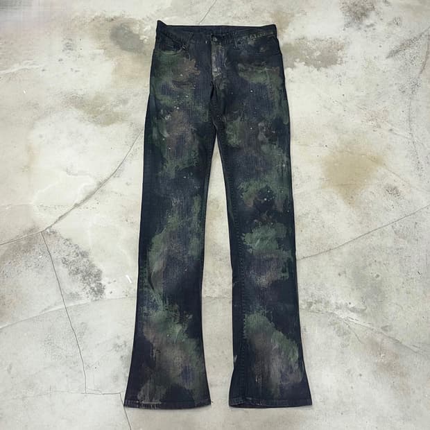 [29] L.G.B S-WOLF Mud Dyed Flare Denim