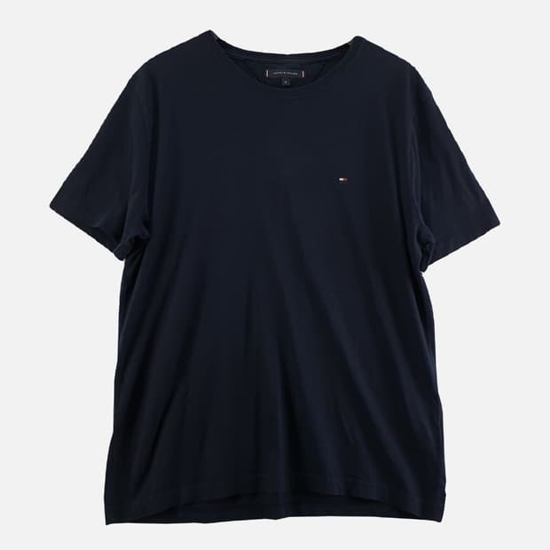 타미힐피거 네이비 남자 반팔티 XL N5036