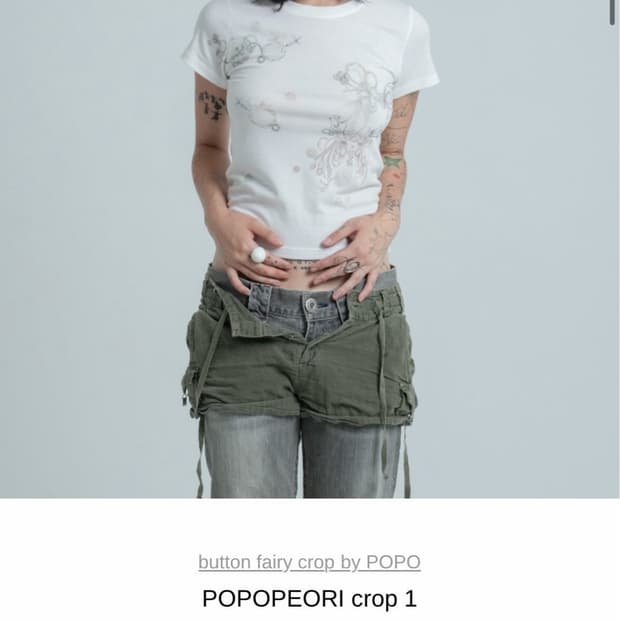 POPOPEORI crop 2 Tee