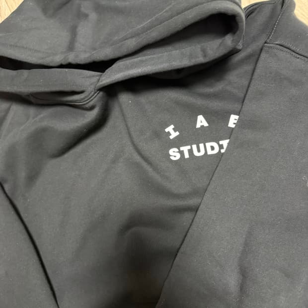 [XXL] 아이앱 스튜디오 후드티 블랙